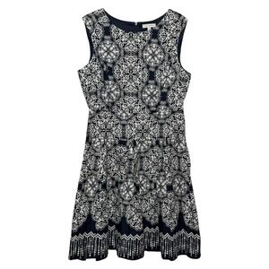 Vtg Robbie Bee Parisian Chic Old Money Fit Flare Dress Size 12 Classic Elegant